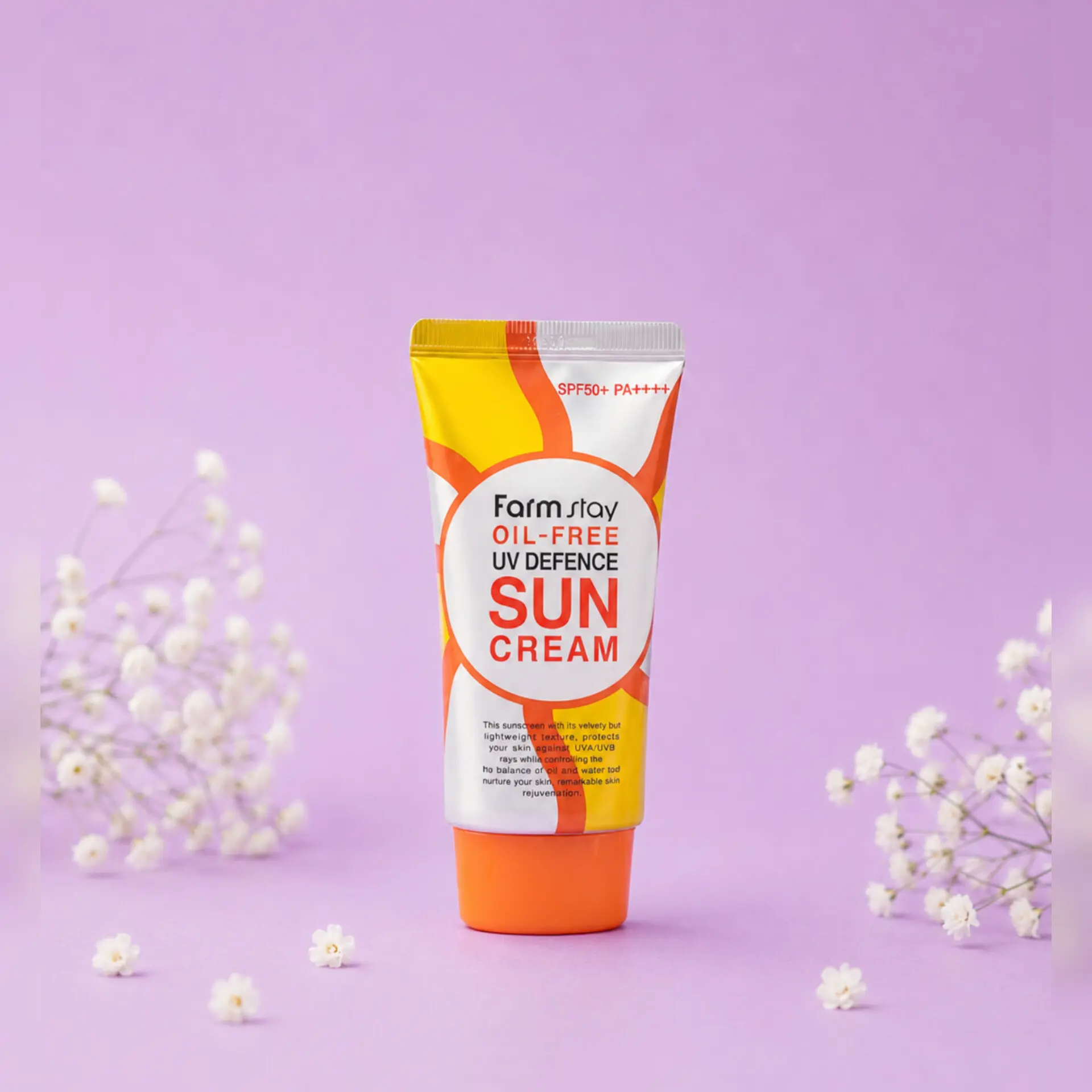InShot_20260628_083744608 ضدآفتاب اویل فری فارم استی | Farm Stay Oil-Free UV Defence Sun Cream SPF50+ PA++++ - تصویر 1