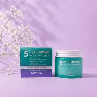 💧 آبرسان ۵ قطره هیالورونیک فارم استی | (Farm Stay 5 Hyaluronic Water Drop )