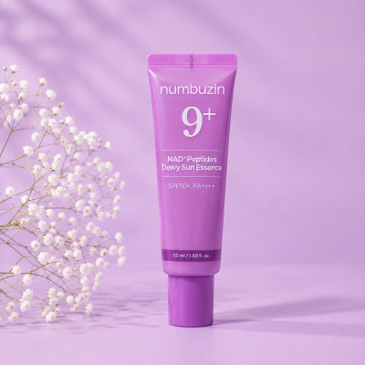 ☀️ ضدآفتاب  پپتاید نامبوزین شماره ۹ | Numbuzin No.9 NAD Peptides Dewy Sun Essence SPF50+ PA++++